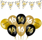 16 Jaar Verjaardag Versiering Pakket 9-delig